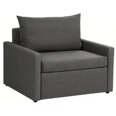 Armchair-bed PROGRESS COLOGNE is dark gray